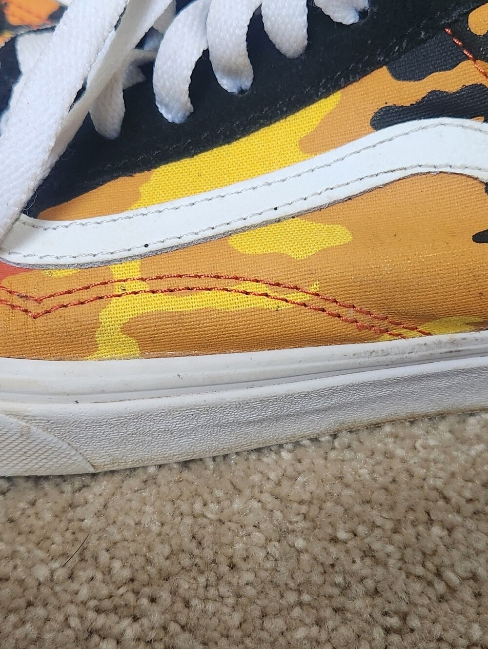 Mens Vans Old Skool Pop Camo sneakers Sz 9.5 - Picture 8 of 10